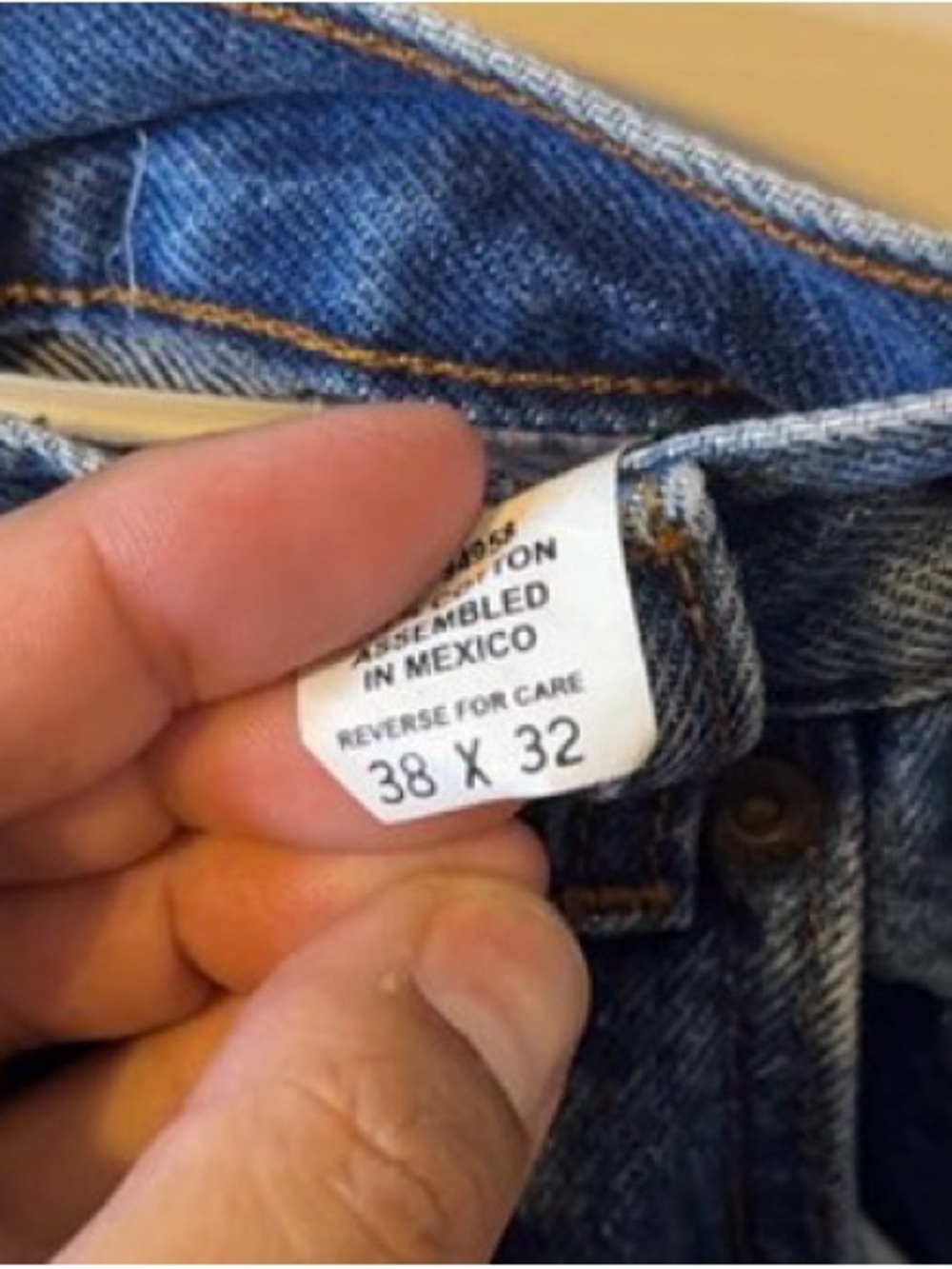 Relaxed Fit Men’s Jeans in Dark Blue Denim - Picture 2 of 3